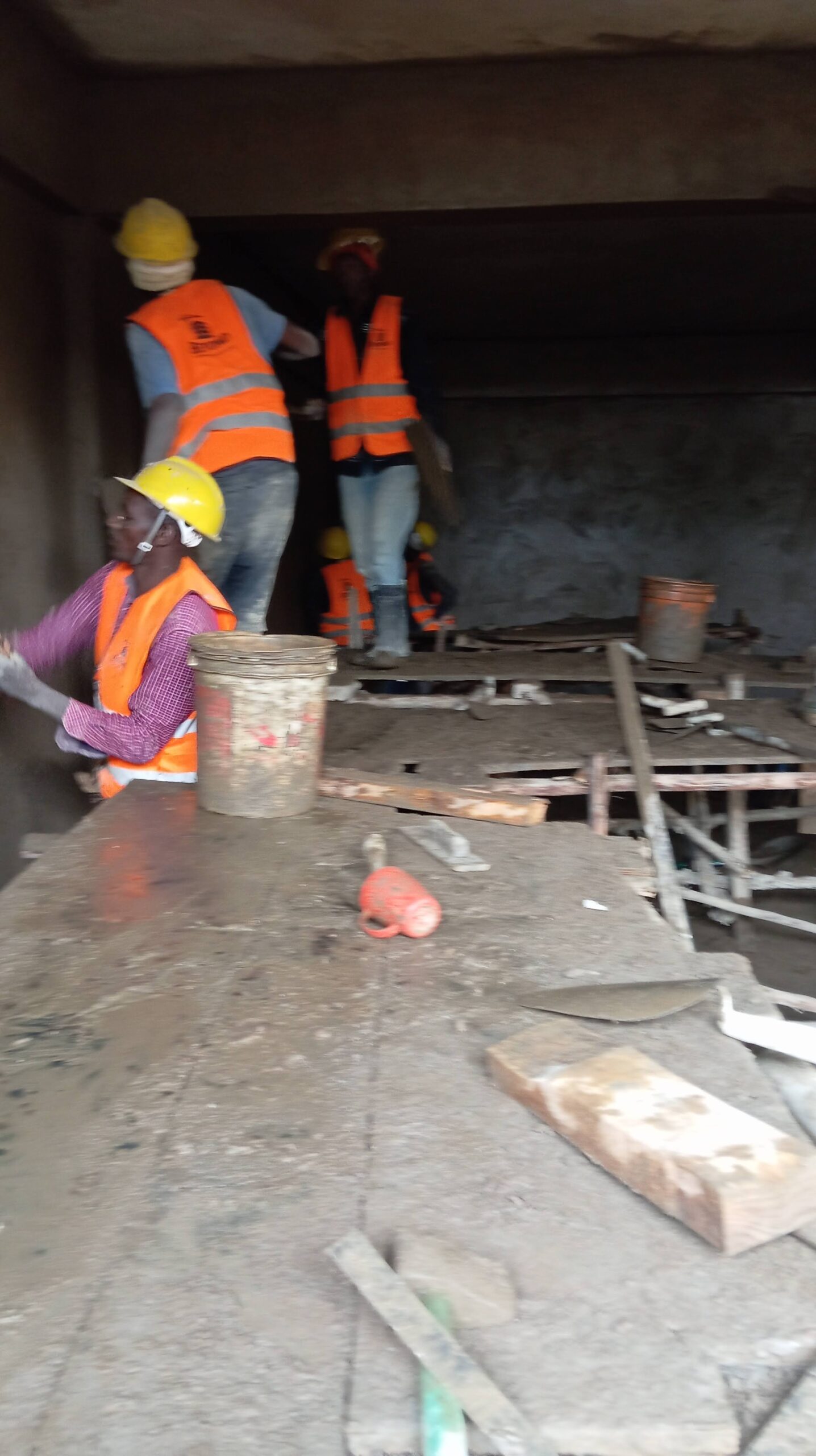 Beyond Homes and Offices workers carrying out interior finishing on site